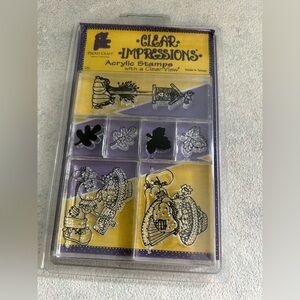 Provo Craft Clear Impressions Clear Acrylic Stamp Set